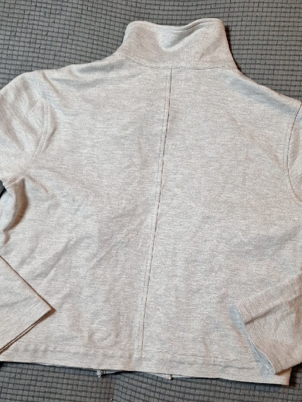 Kids Light Gray Zip-Front Hoodie Sweatshirt - Picture 6 of 8